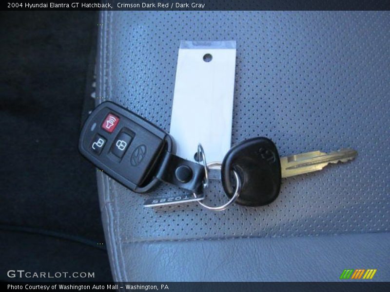 Crimson Dark Red / Dark Gray 2004 Hyundai Elantra GT Hatchback
