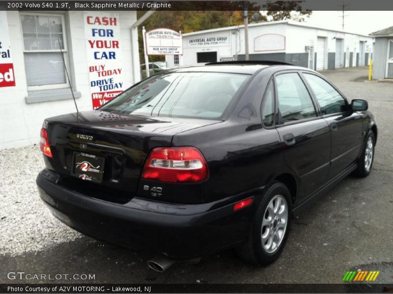 Black Sapphire Metallic / Graphite 2002 Volvo S40 1.9T
