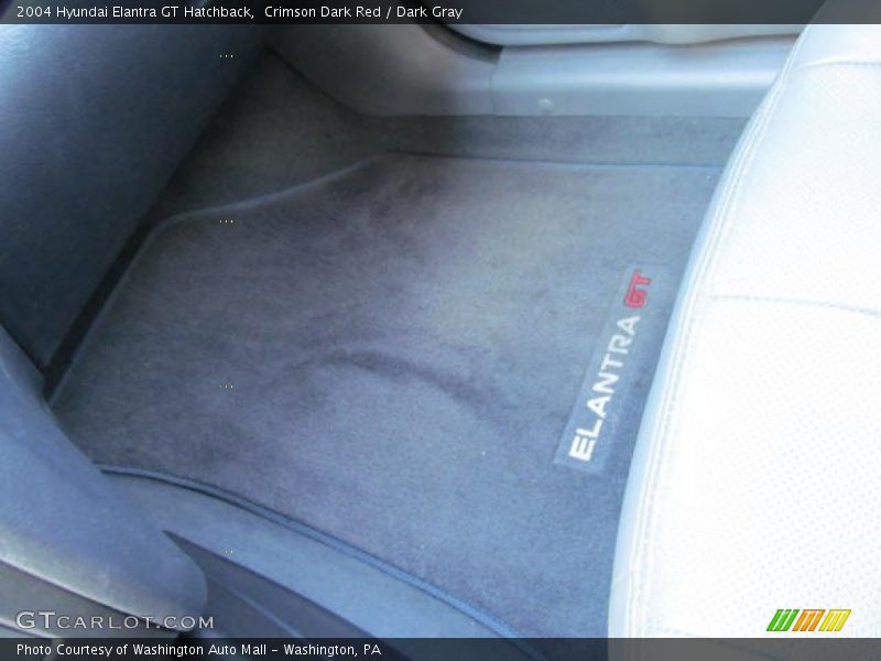 Crimson Dark Red / Dark Gray 2004 Hyundai Elantra GT Hatchback