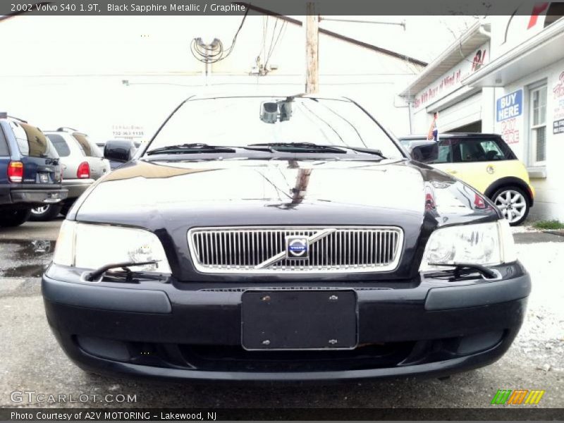Black Sapphire Metallic / Graphite 2002 Volvo S40 1.9T