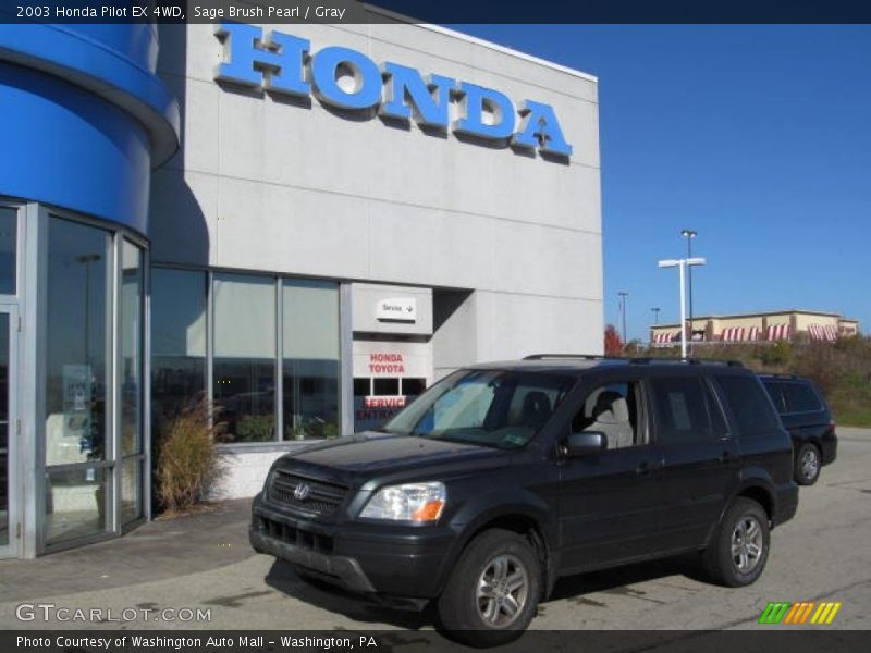 Sage Brush Pearl / Gray 2003 Honda Pilot EX 4WD