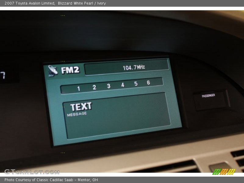 Blizzard White Pearl / Ivory 2007 Toyota Avalon Limited
