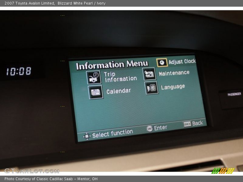 Blizzard White Pearl / Ivory 2007 Toyota Avalon Limited