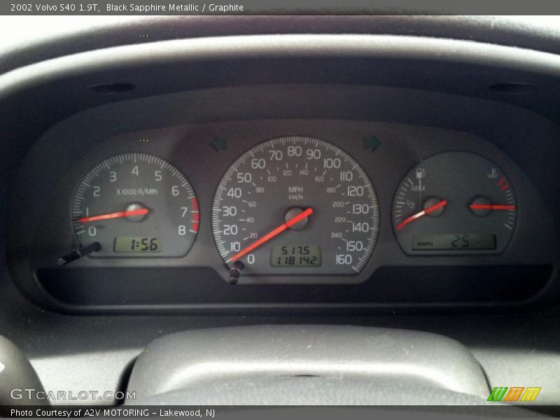 Black Sapphire Metallic / Graphite 2002 Volvo S40 1.9T