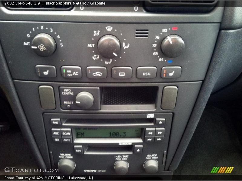 Black Sapphire Metallic / Graphite 2002 Volvo S40 1.9T