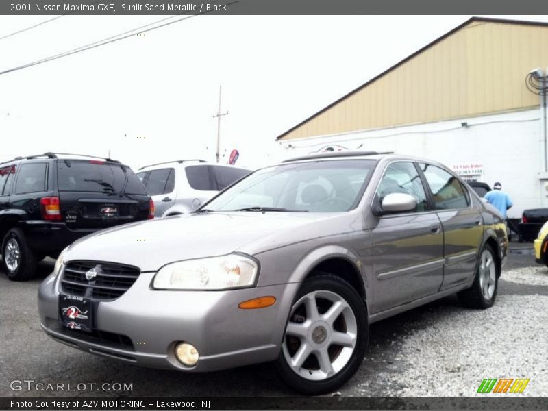 Sunlit Sand Metallic / Black 2001 Nissan Maxima GXE