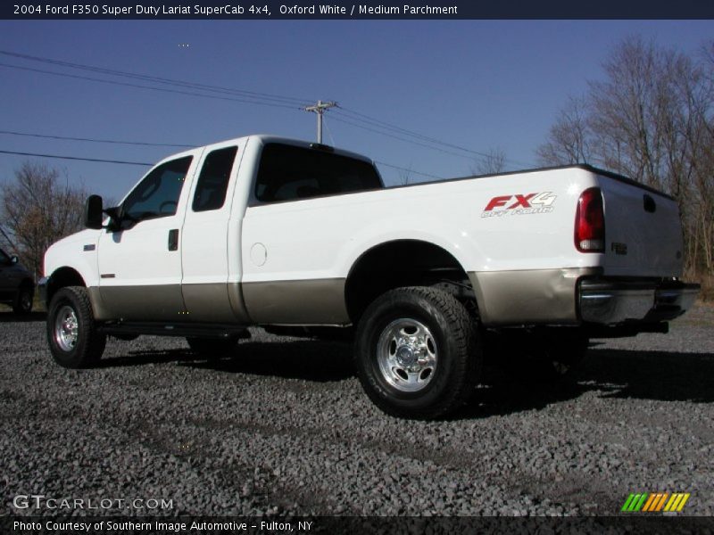 Oxford White / Medium Parchment 2004 Ford F350 Super Duty Lariat SuperCab 4x4