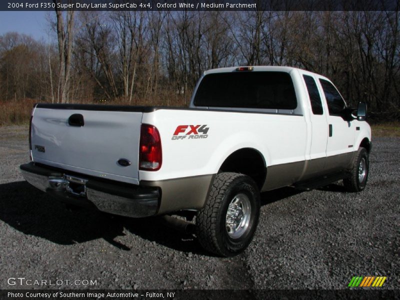 Oxford White / Medium Parchment 2004 Ford F350 Super Duty Lariat SuperCab 4x4