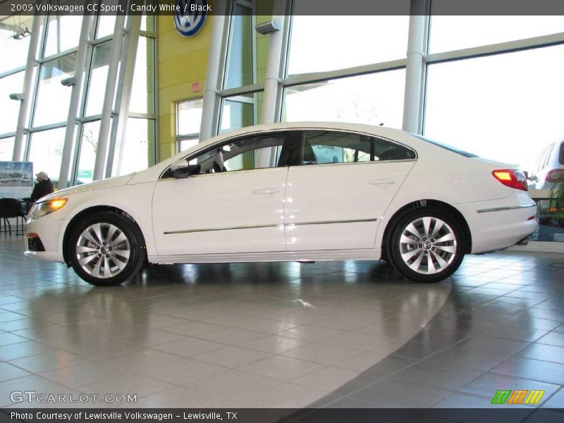 Candy White / Black 2009 Volkswagen CC Sport
