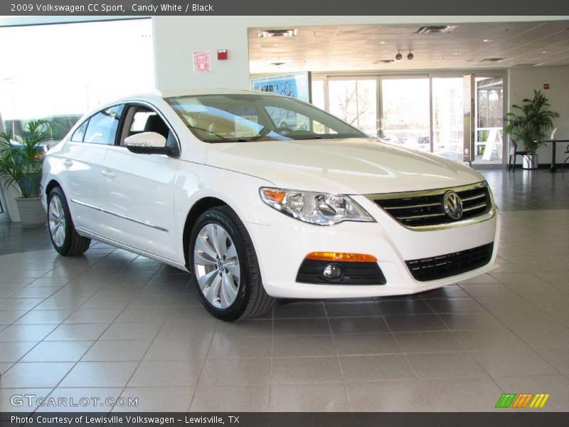 Candy White / Black 2009 Volkswagen CC Sport