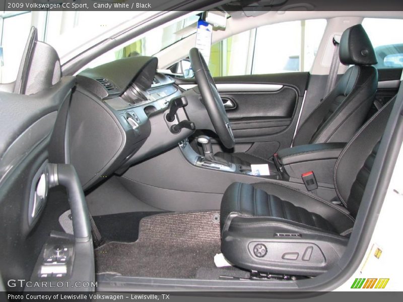 Candy White / Black 2009 Volkswagen CC Sport