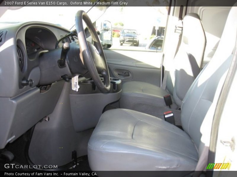 Oxford White / Medium Flint Grey 2007 Ford E Series Van E150 Cargo