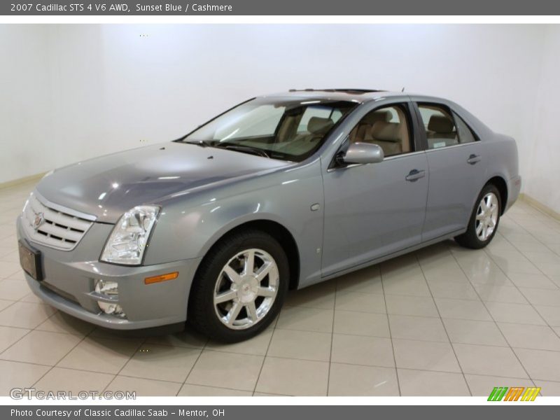 Sunset Blue / Cashmere 2007 Cadillac STS 4 V6 AWD