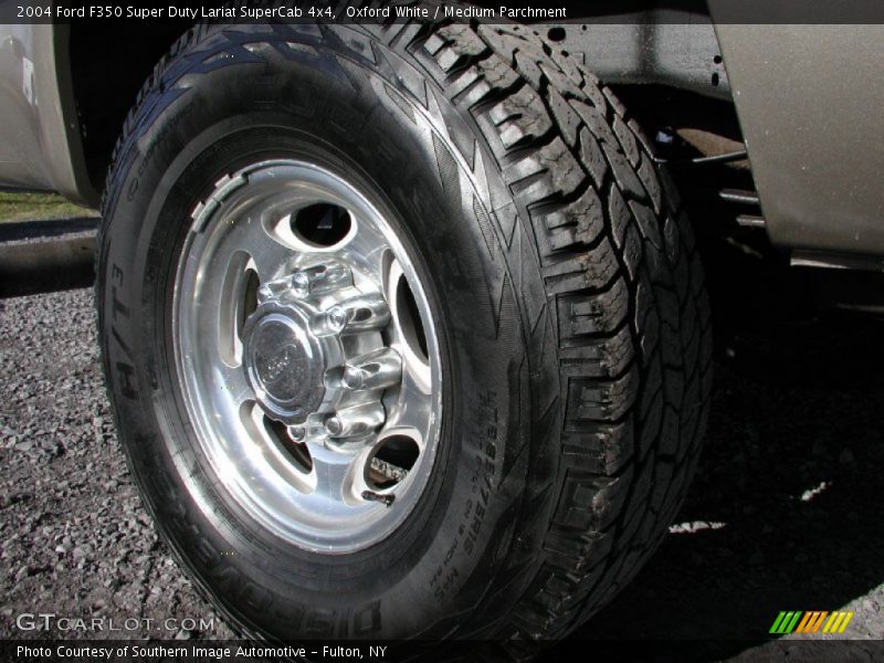 Oxford White / Medium Parchment 2004 Ford F350 Super Duty Lariat SuperCab 4x4