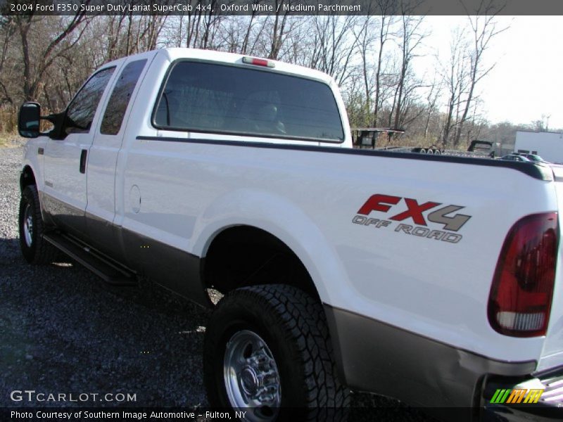 Oxford White / Medium Parchment 2004 Ford F350 Super Duty Lariat SuperCab 4x4