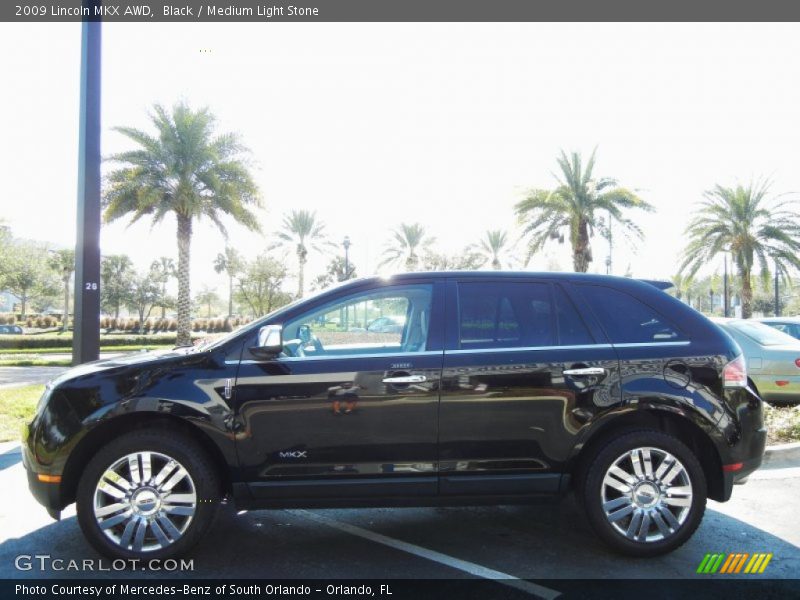 Black / Medium Light Stone 2009 Lincoln MKX AWD