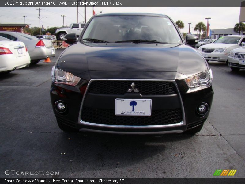 Labrador Black Pearl / Black 2011 Mitsubishi Outlander GT AWD