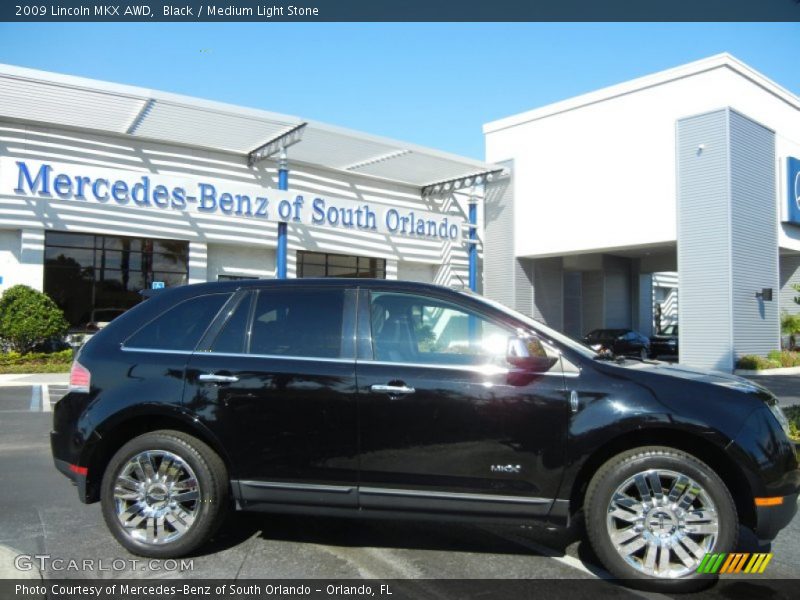 Black / Medium Light Stone 2009 Lincoln MKX AWD