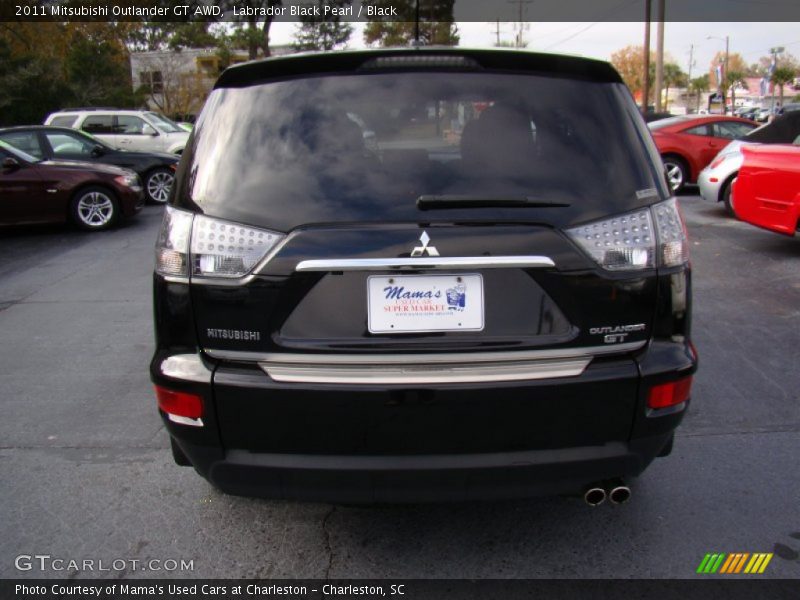 Labrador Black Pearl / Black 2011 Mitsubishi Outlander GT AWD