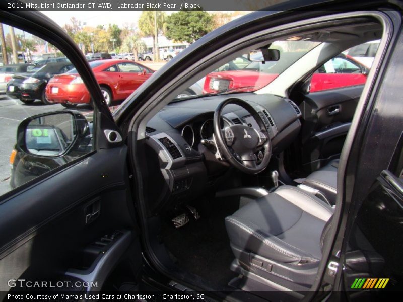 Labrador Black Pearl / Black 2011 Mitsubishi Outlander GT AWD