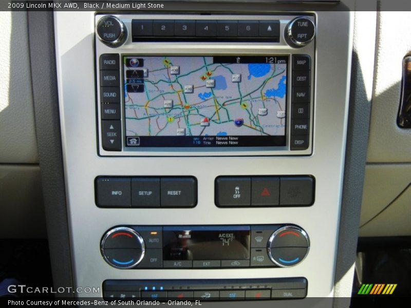 Black / Medium Light Stone 2009 Lincoln MKX AWD