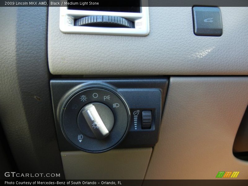 Black / Medium Light Stone 2009 Lincoln MKX AWD