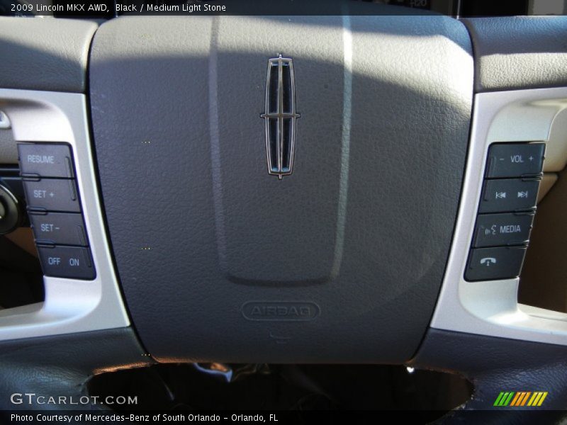 Black / Medium Light Stone 2009 Lincoln MKX AWD