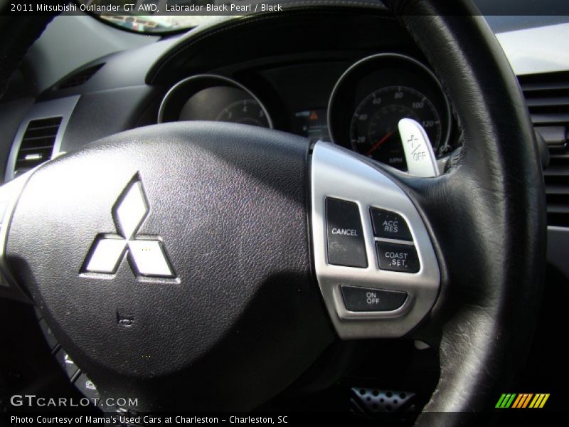 Labrador Black Pearl / Black 2011 Mitsubishi Outlander GT AWD
