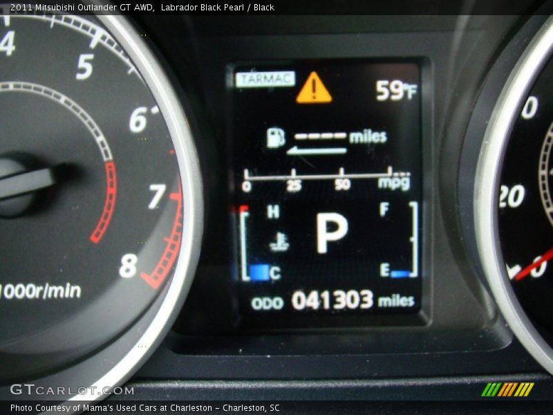 Labrador Black Pearl / Black 2011 Mitsubishi Outlander GT AWD