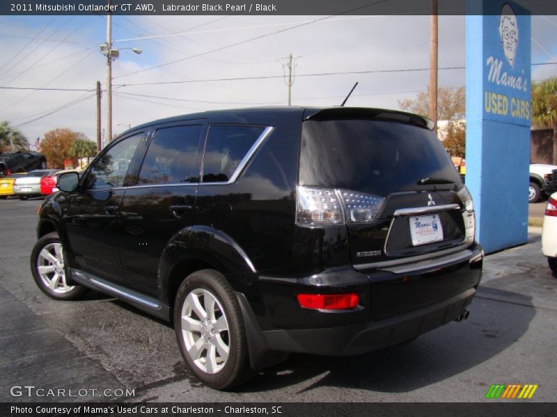 Labrador Black Pearl / Black 2011 Mitsubishi Outlander GT AWD