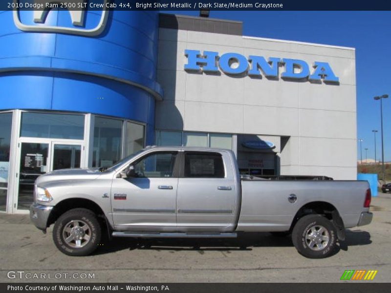 Bright Silver Metallic / Dark Slate/Medium Graystone 2010 Dodge Ram 2500 SLT Crew Cab 4x4
