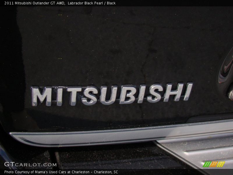 Labrador Black Pearl / Black 2011 Mitsubishi Outlander GT AWD