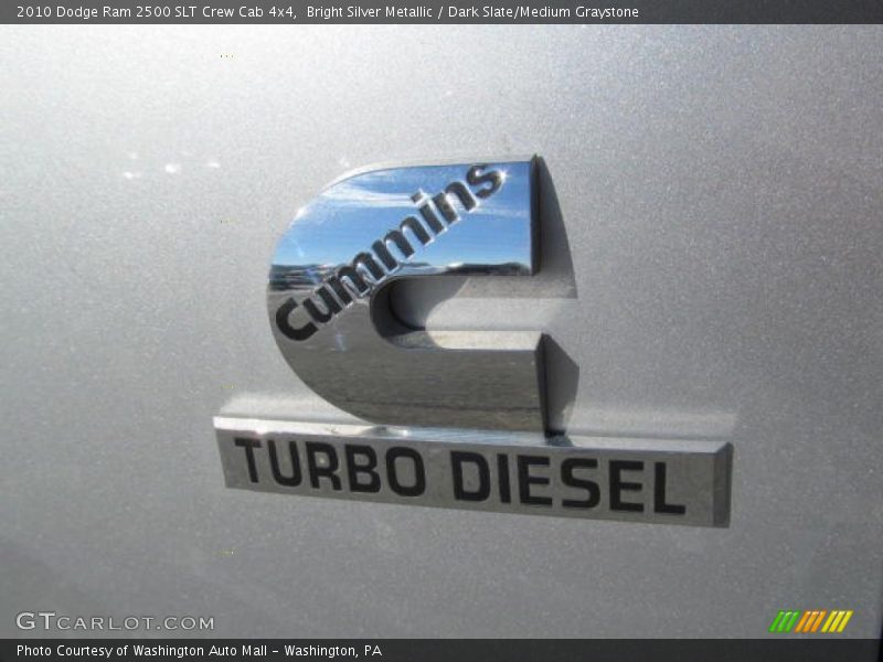 Bright Silver Metallic / Dark Slate/Medium Graystone 2010 Dodge Ram 2500 SLT Crew Cab 4x4