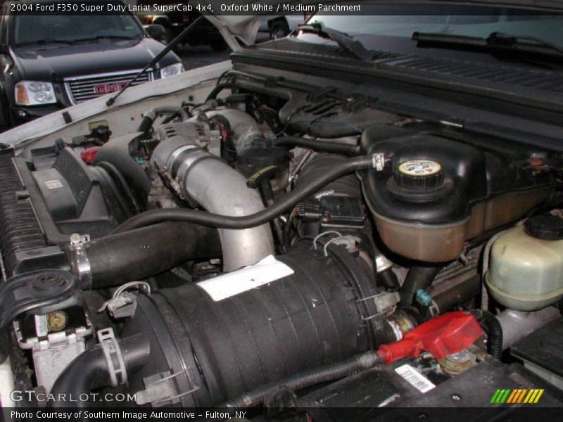 Oxford White / Medium Parchment 2004 Ford F350 Super Duty Lariat SuperCab 4x4