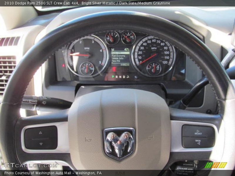 Bright Silver Metallic / Dark Slate/Medium Graystone 2010 Dodge Ram 2500 SLT Crew Cab 4x4