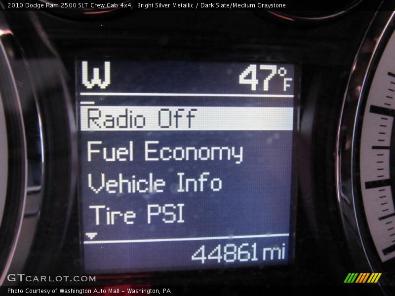 Bright Silver Metallic / Dark Slate/Medium Graystone 2010 Dodge Ram 2500 SLT Crew Cab 4x4