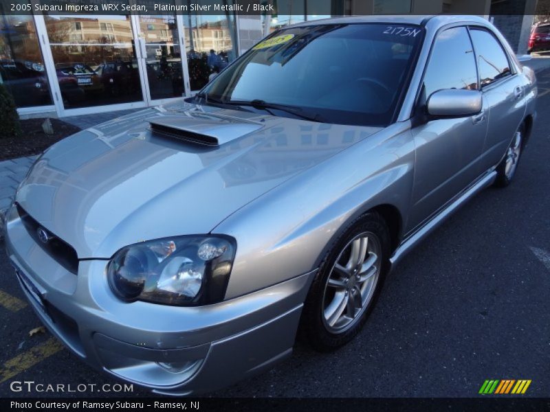 Platinum Silver Metallic / Black 2005 Subaru Impreza WRX Sedan