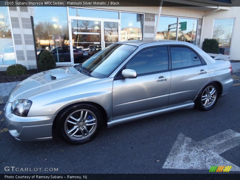 Platinum Silver Metallic / Black 2005 Subaru Impreza WRX Sedan