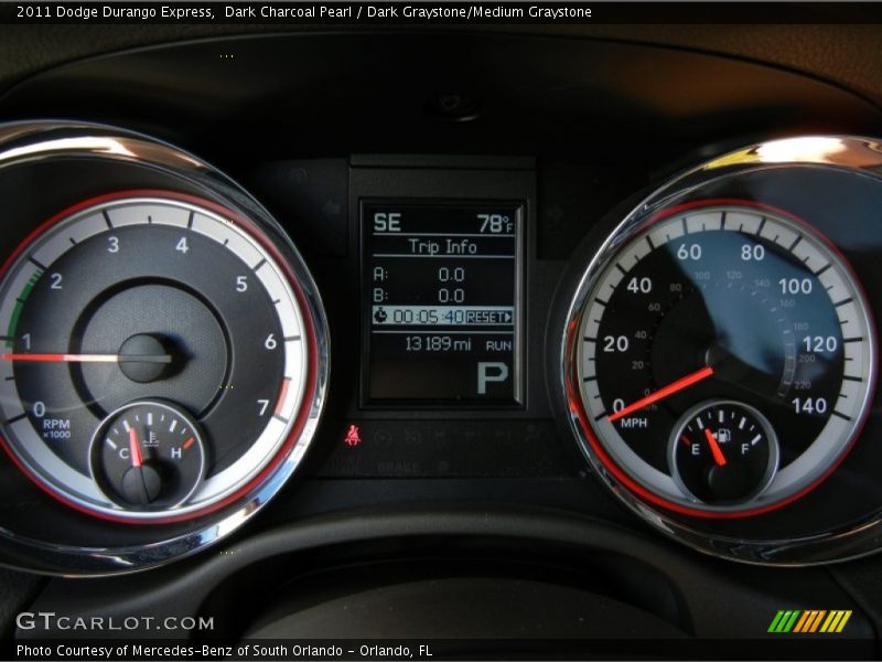 Dark Charcoal Pearl / Dark Graystone/Medium Graystone 2011 Dodge Durango Express
