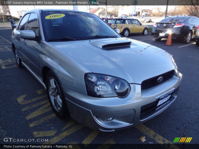 Platinum Silver Metallic / Black 2005 Subaru Impreza WRX Sedan