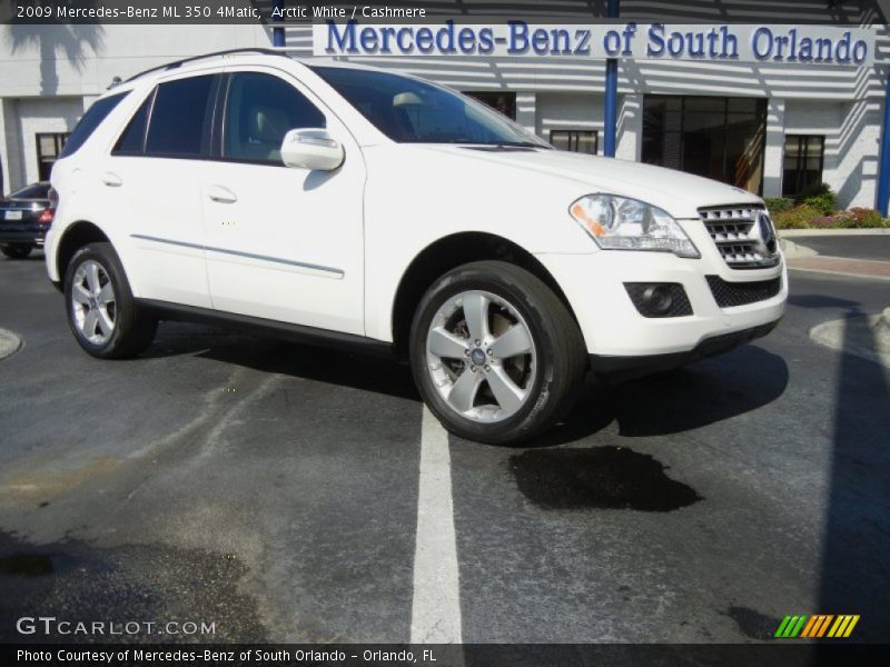 Arctic White / Cashmere 2009 Mercedes-Benz ML 350 4Matic