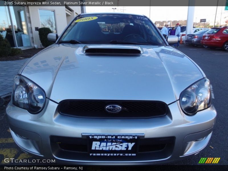 Platinum Silver Metallic / Black 2005 Subaru Impreza WRX Sedan