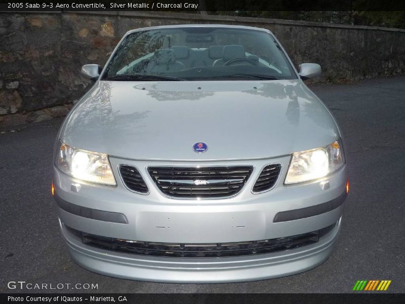 Silver Metallic / Charcoal Gray 2005 Saab 9-3 Aero Convertible