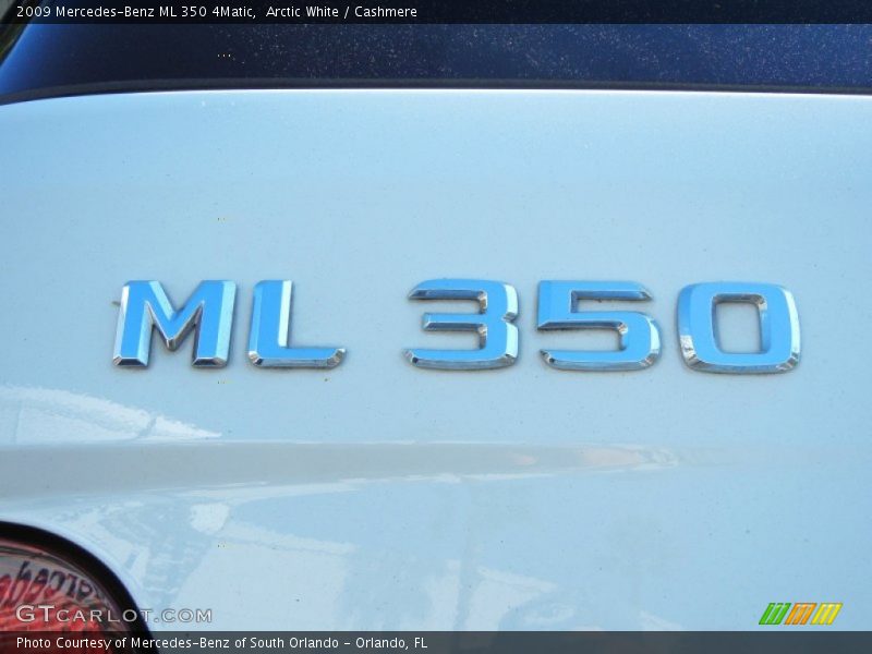 Arctic White / Cashmere 2009 Mercedes-Benz ML 350 4Matic