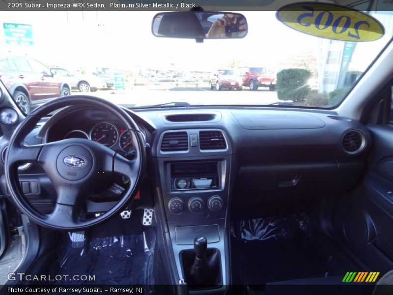 Platinum Silver Metallic / Black 2005 Subaru Impreza WRX Sedan