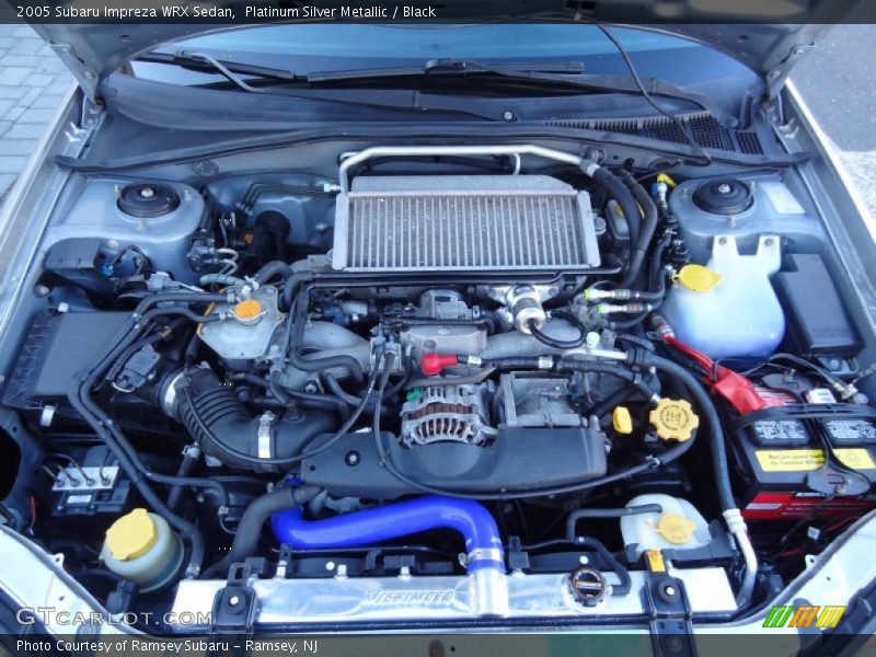 Platinum Silver Metallic / Black 2005 Subaru Impreza WRX Sedan