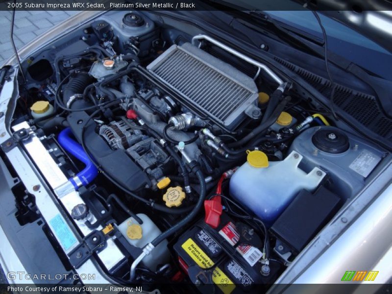 Platinum Silver Metallic / Black 2005 Subaru Impreza WRX Sedan