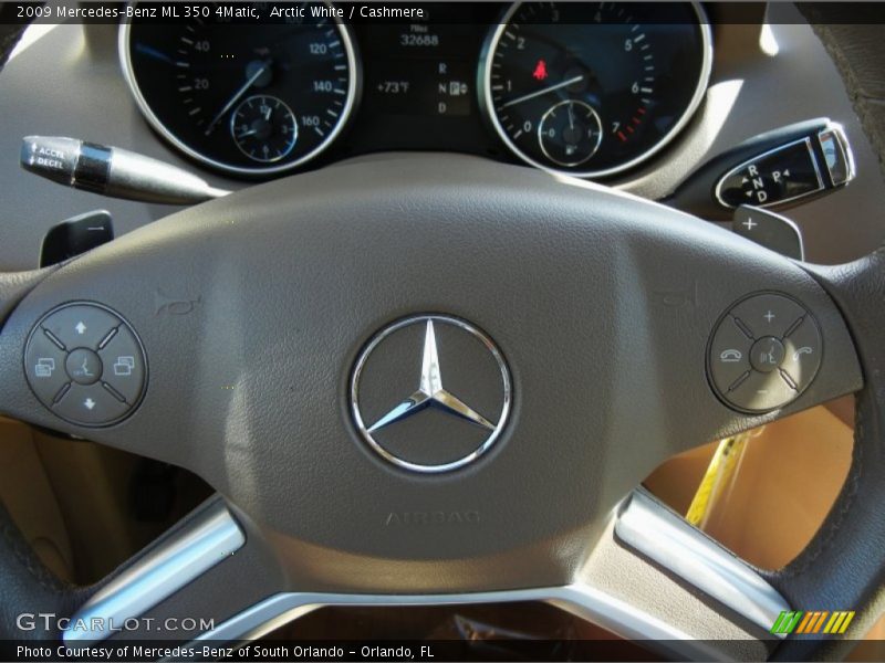 Arctic White / Cashmere 2009 Mercedes-Benz ML 350 4Matic