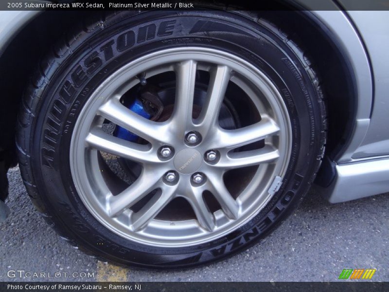 Platinum Silver Metallic / Black 2005 Subaru Impreza WRX Sedan