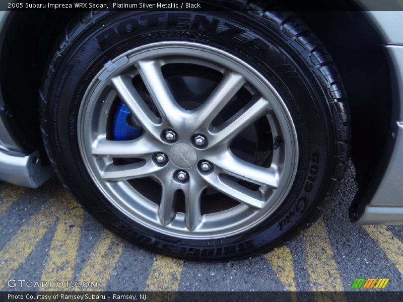 Platinum Silver Metallic / Black 2005 Subaru Impreza WRX Sedan